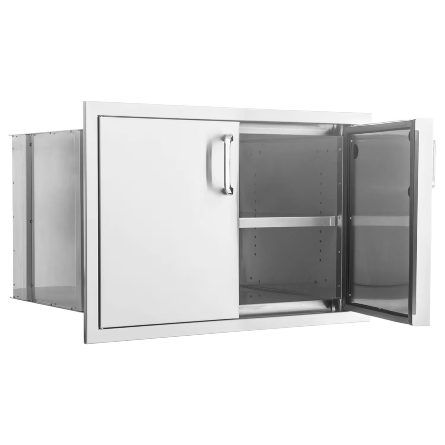 BBQ Island 260 Series - 32 Inch Sealed Dry Storage With Shelf