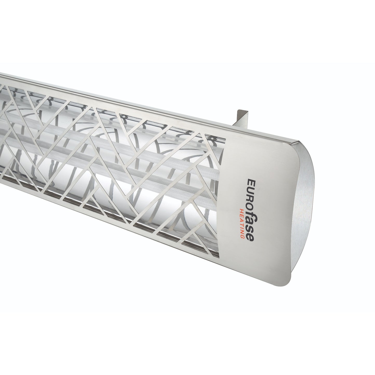 Eurofase EF60 240v 6000w 61-Inch Electric Heater - Stainless Steel Chevron Plate