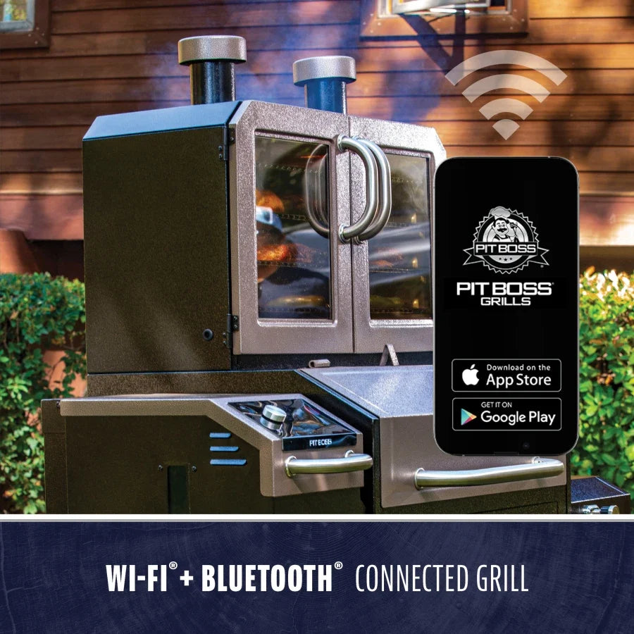 Pit Boss Lockhart Platinum Pellet / Smoker Combo Grill - PBPEL218010500