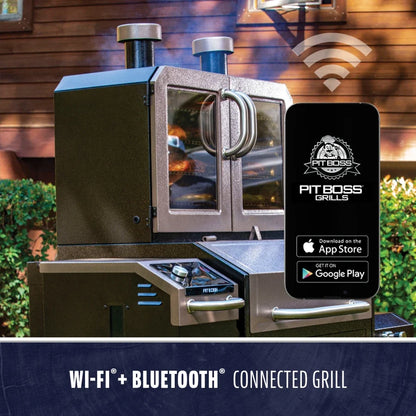 Pit Boss Lockhart Platinum Pellet / Smoker Combo Grill - PBPEL218010500