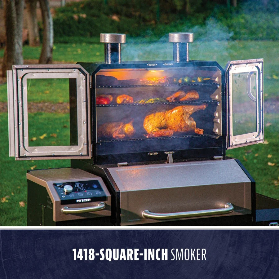 Pit Boss Lockhart Platinum Pellet / Smoker Combo Grill - PBPEL218010500