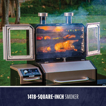 Pit Boss Lockhart Platinum Pellet / Smoker Combo Grill - PBPEL218010500