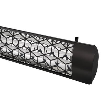 Eurofase EF60 240v 6000w 61-Inch Electric Heater - Black Stella Plate