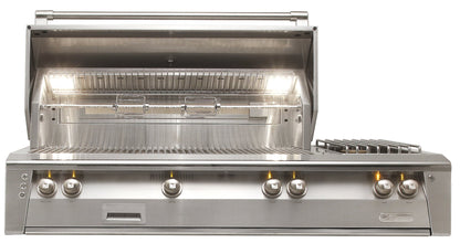 Alfresco LXE Series 56 Inch SearZone Natural Gas Grill with Sideburner