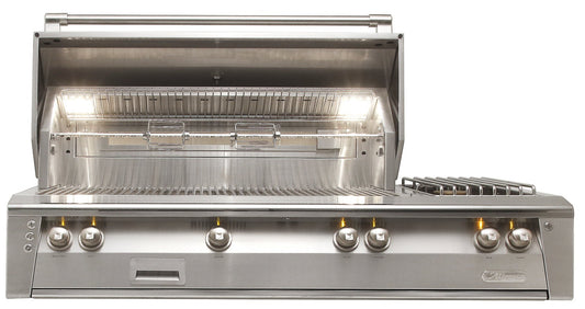 Alfresco LXE Series 56 Inch SearZone Natural Gas Grill with Sideburner