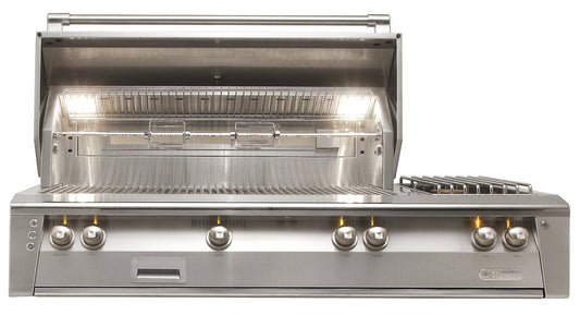Alfresco LXE Series 56 Inch SearZone Propane Grill with Sideburner
