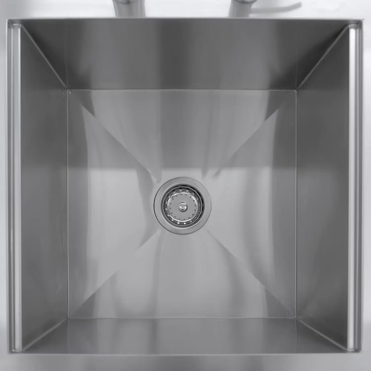 BBQ Island - 21-Inch Outdoor Rated Drop-In Bar Sink With Hot/Cold Faucet