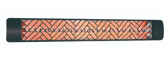 Eurofase EF60 240v 6000w 61-Inch Electric Heater - Black Chevron Plate