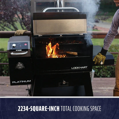 Pit Boss Lockhart Platinum Pellet / Smoker Combo Grill - PBPEL218010500