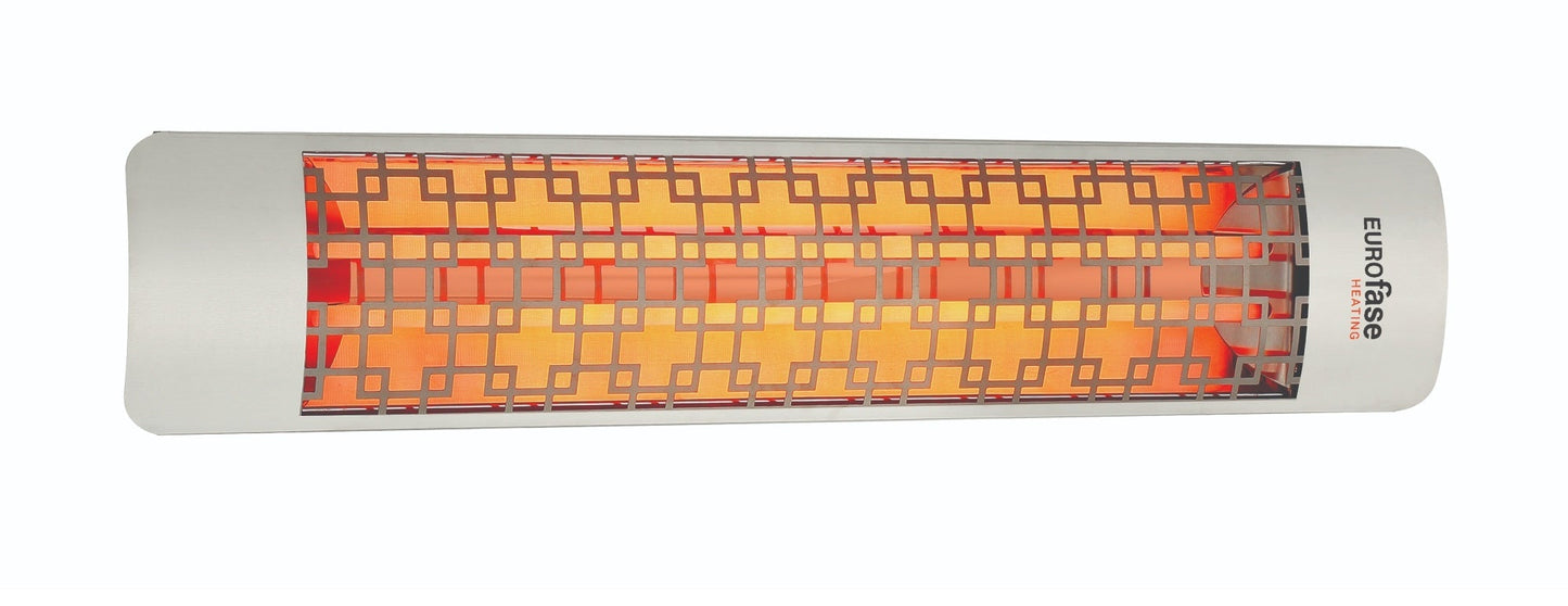 Eurofase EF40 240v 4000w 39-Inch Electric Heater - Stainless Steel Brix Plate