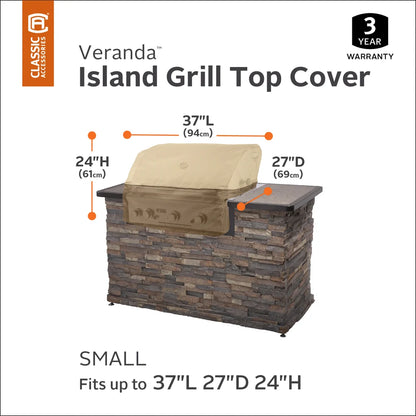 BBQ Island Built In 36-38 Inch Grill Cover - Veranda Series