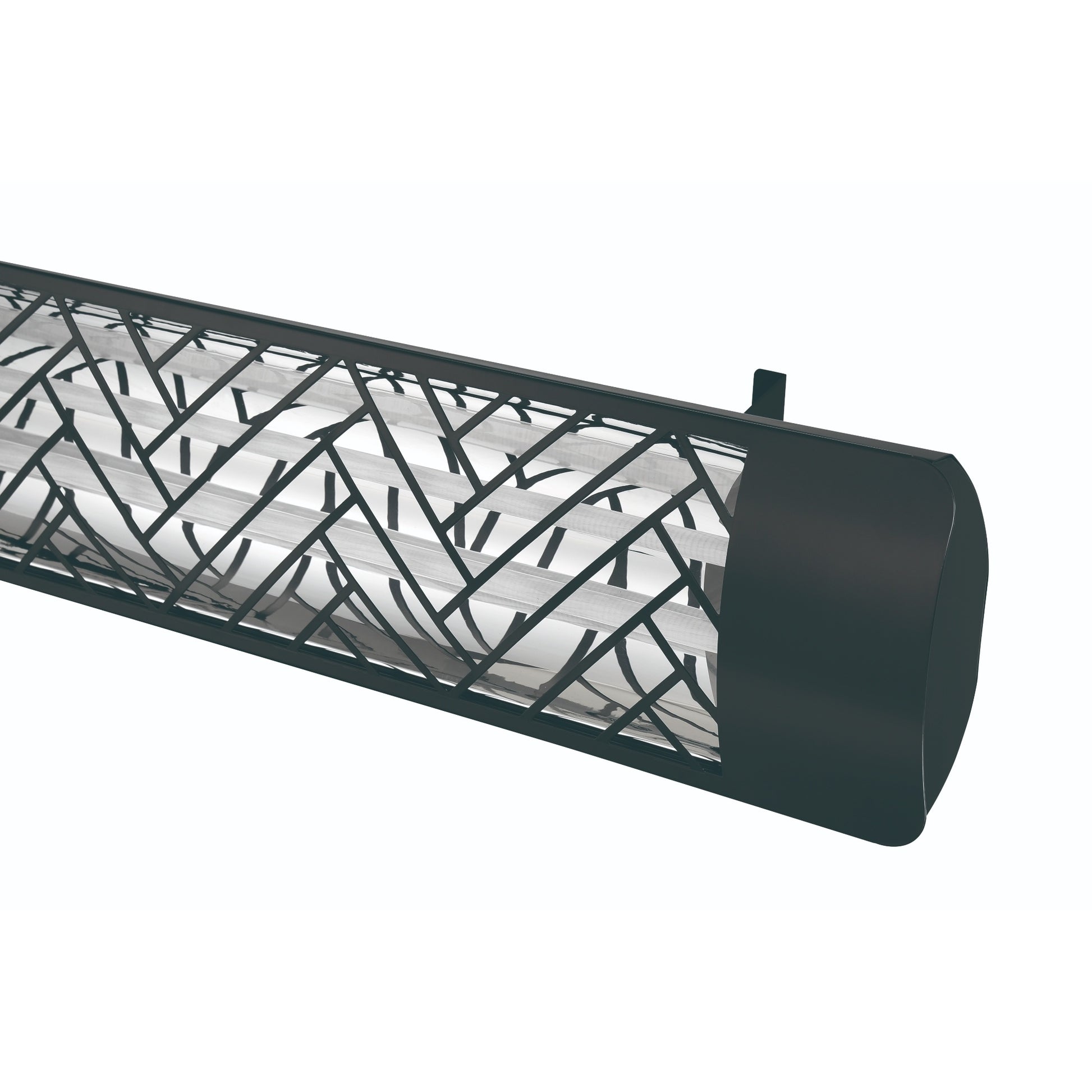 Eurofase EF60 240v 6000w 61-Inch Electric Heater - Black Chevron Plate