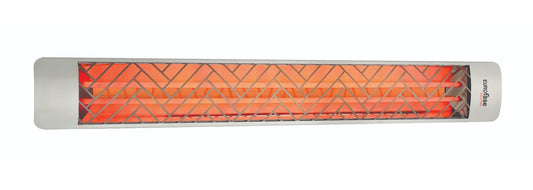 Eurofase EF60 240v 6000w 61-Inch Electric Heater - Stainless Steel Chevron Plate