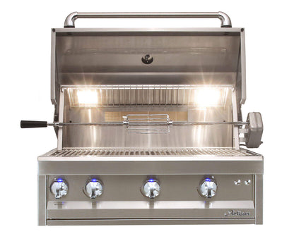 Artisan 32 Inch Professional Series Natural Gas Grill with Lights and Rotisserie