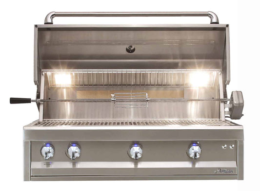 Artisan 42 Inch Professional Series Propane Grill With Lights and Rotisserie