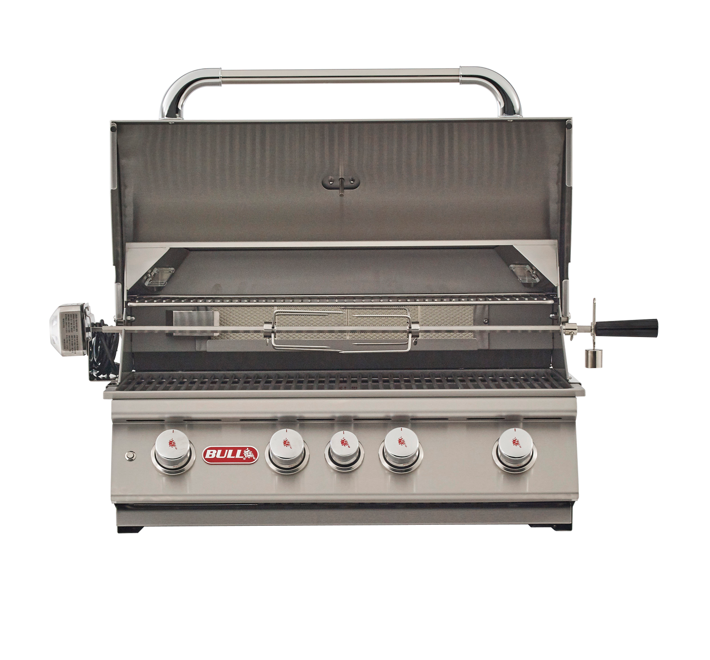 Bull Angus 30 Inch Propane Gas Grill with Lights and Rotisserie