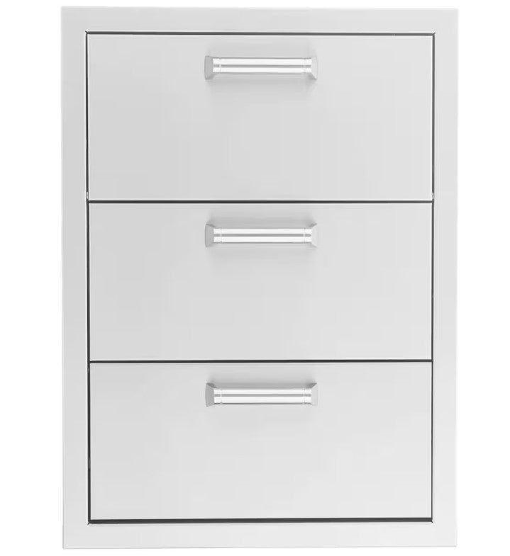 BBQ Island 260 H-Series - 16-Inch Triple Access Drawer With Paper Towel Holder