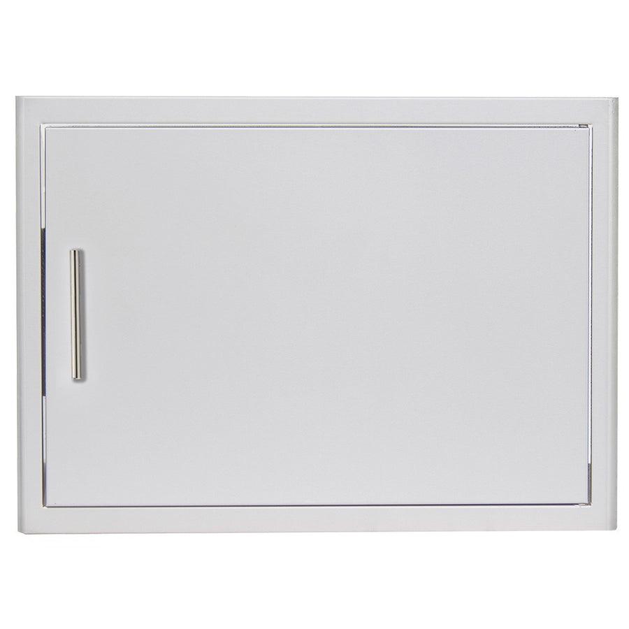 Blaze 28-inch single access door with durable stainless steel construction, designed for convenient and weather-resistant outdoor kitchen storage