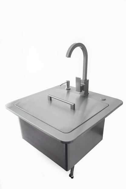 Coyote 21 Inch Sink With Faucet, Drain, Soap Dispenser