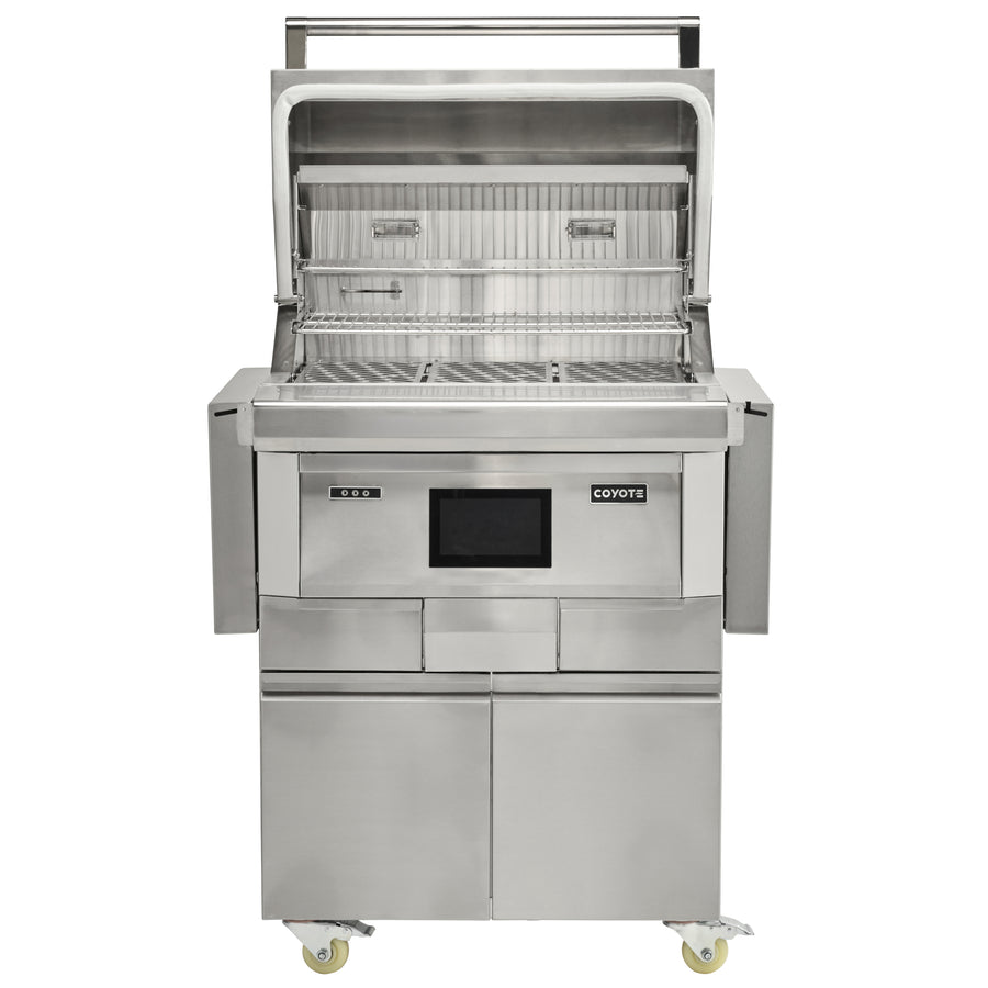 Coyote 28 Inch Freestanding Pellet Grill