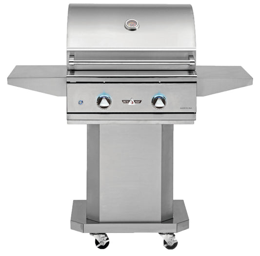 Delta Heat 26 Inch Propane Grill on Cart with Interior Lights