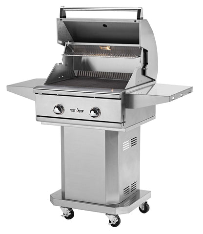 Delta Heat 26 Inch Propane Grill on Cart with Interior Lights