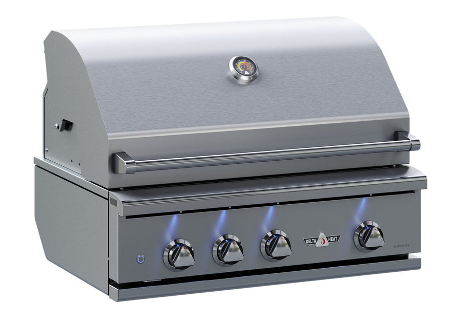 Delta Heat 32 Inch Natural Gas Grill with Infrared Rotisserie