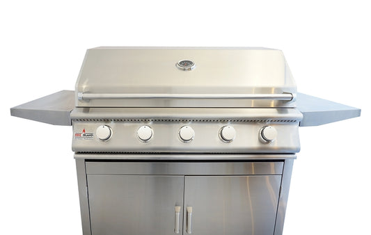 BBQ Island 40 Inch 5 Burner Natural Gas Grill on Cart