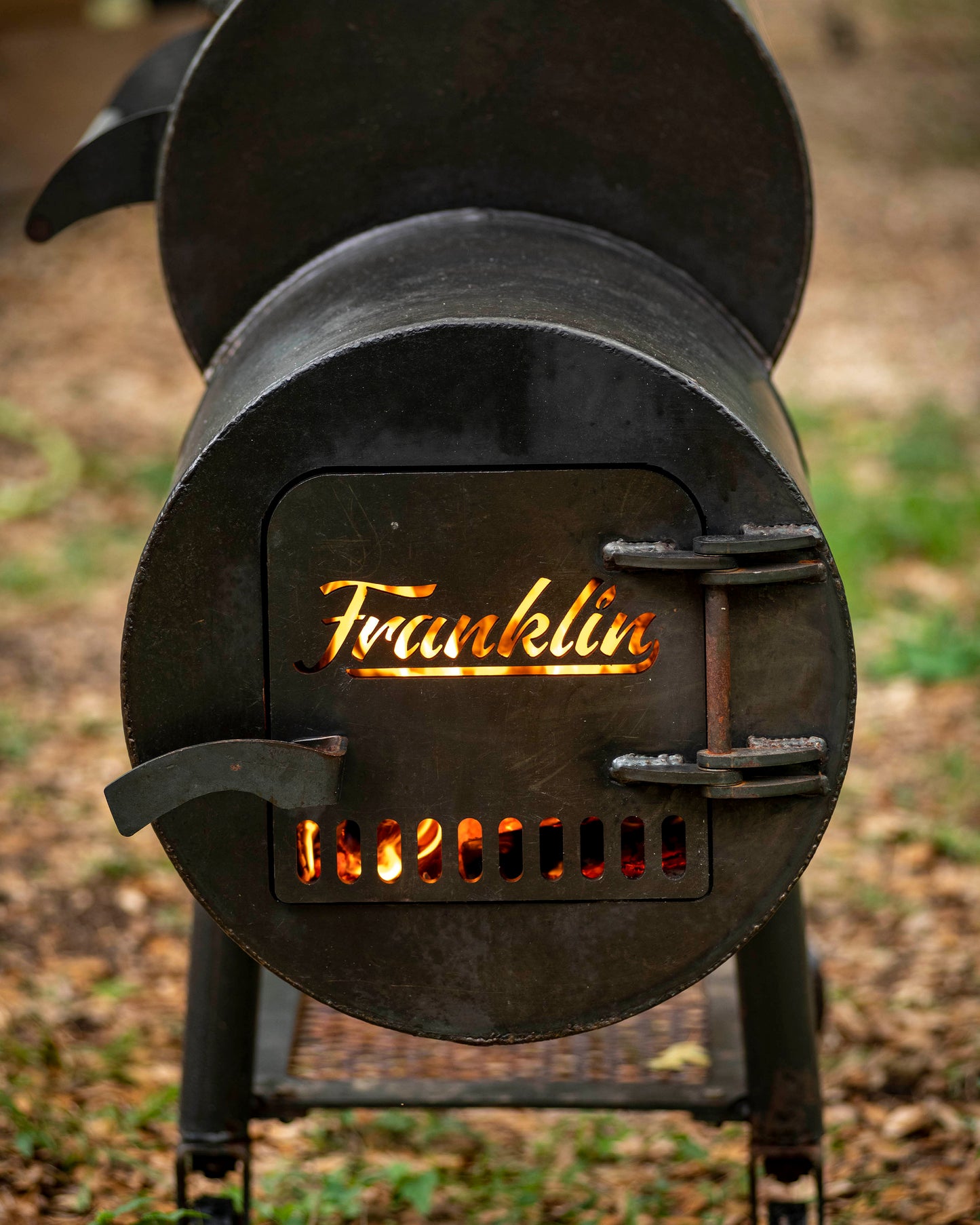 Franklin 80" BBQ Pit With Double Walled Firebox