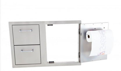 Lion Door and Drawer Combo with Towel Rack