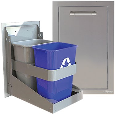 Alfresco 15-inch Single Bin Trash Center Drawer
