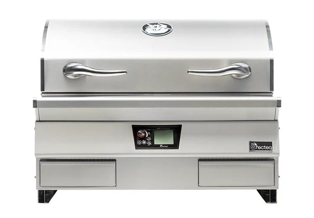 Stainless steel built in pellet grill with digital display