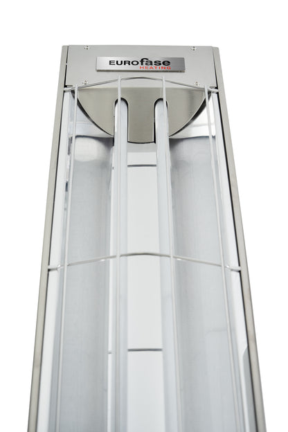Eurofase EF60 240v 6000w 61-Inch Electric Heater - Stainless Steel