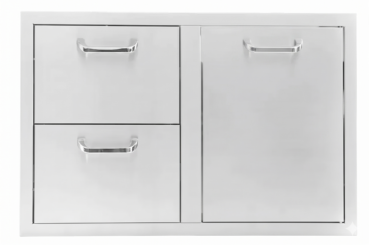 BBQ Island 260 Series - 32 Inch 2 Drawer and Trash/Propane Rollout on Right Combo