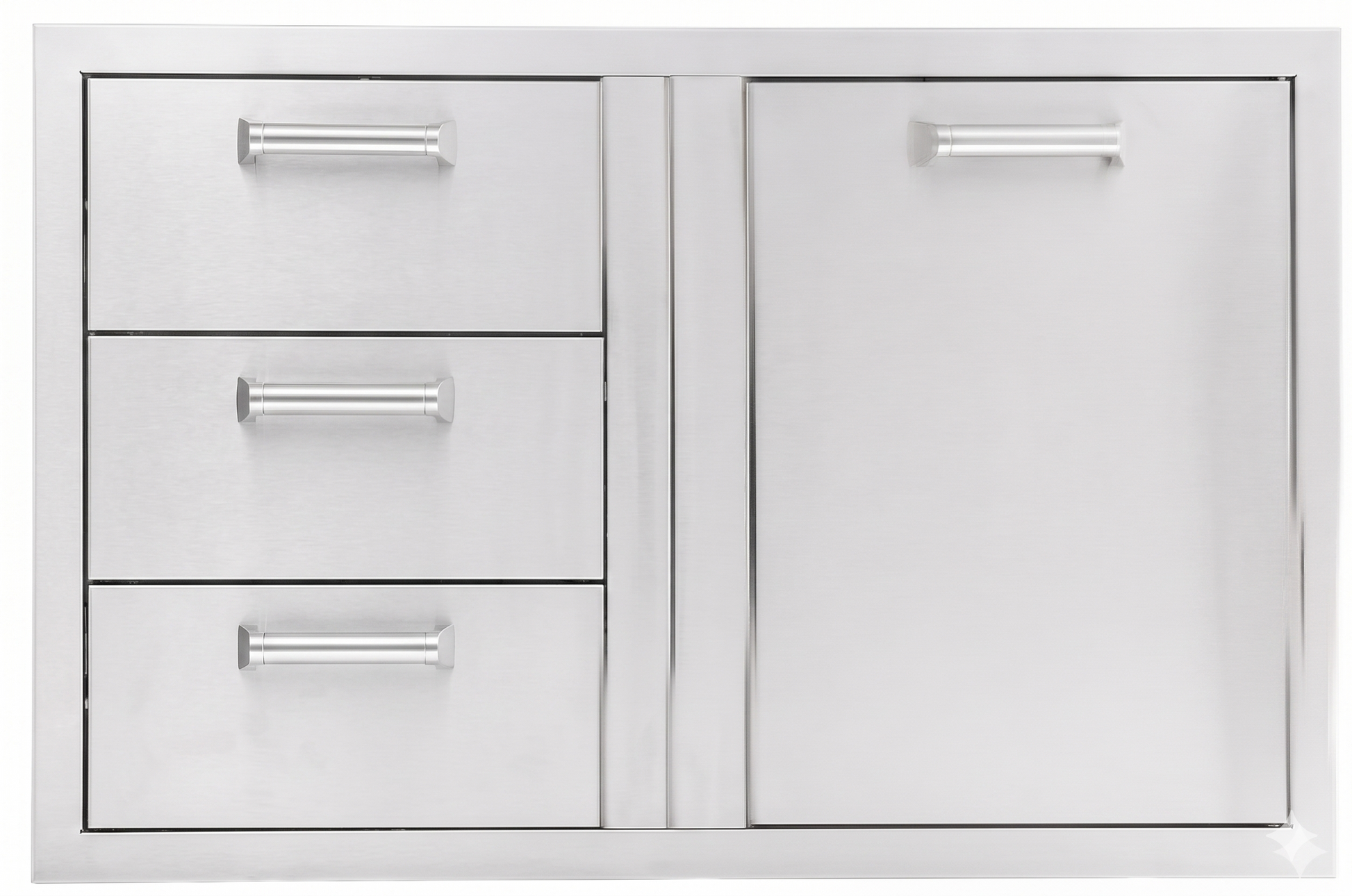 BBQ Island 260 Series - 39 Inch 3 Drawer and Trash/Propane Rollout on Right Combo