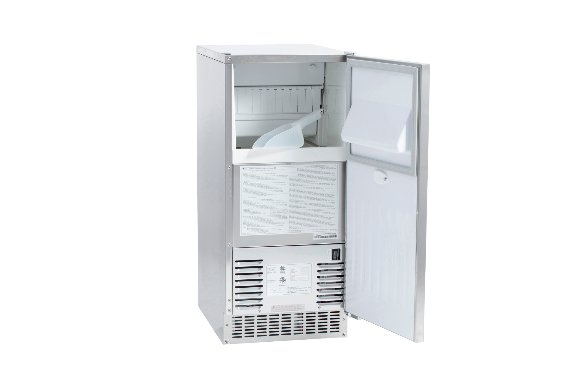 Bull 15 Inch Pro Ice Maker with Drain Pump