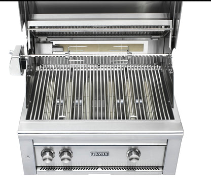 Lynx 30 Inch Professional All Trident Propane Gas Grill w/ Rotisserie