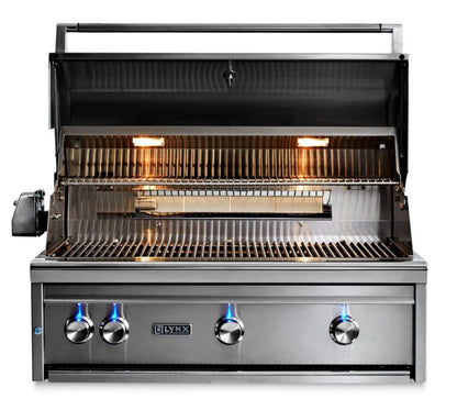 Lynx 36 Inch Professional Propane Grill w/ Trident Burner and Rotisserie