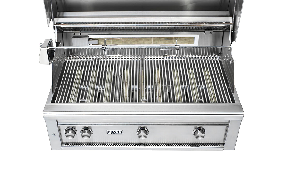 Lynx 42 Inch Professional All Trident Propane Gas Grill w/ Rotisserie