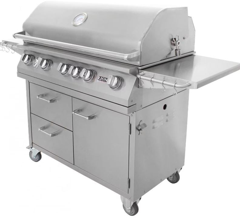 Lion 90000 40 Inch Premium Natural Gas Grill On Cart