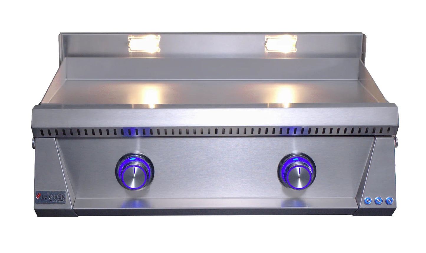 Le Griddle Pro Series 75 - 30 Inch 2 Burner Propane - 3mm Plate