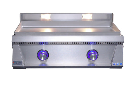Le Griddle Pro Series 75 - 30 Inch 2 Burner Natural Gas - 6mm Plate