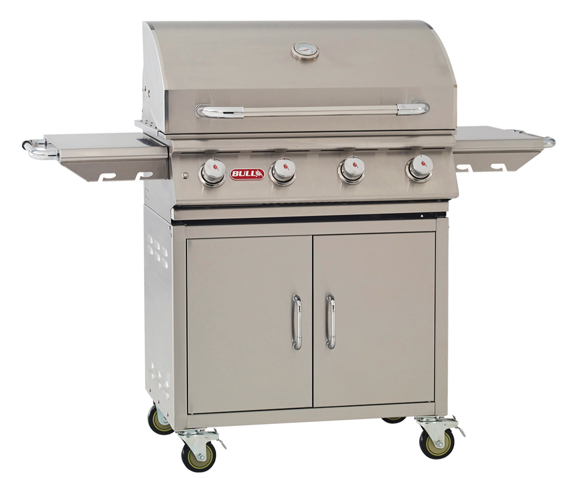 Bull Lonestar Select 30 Inch Propane Gas Grill on Cart