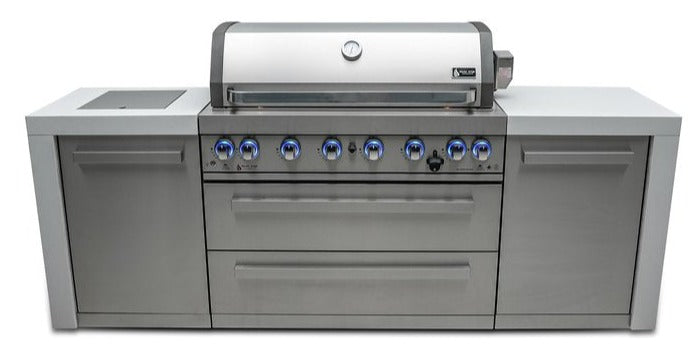 Mont Alpi 6 Burner Deluxe Island - MAi805-D - Propane