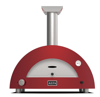 Alfa Moderno '2 Pizze' Gas or Wood Pizza Oven - Antique Red