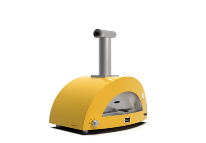 Alfa Moderno '3 Pizze' Gas or Wood Pizza Oven - Fire Yellow