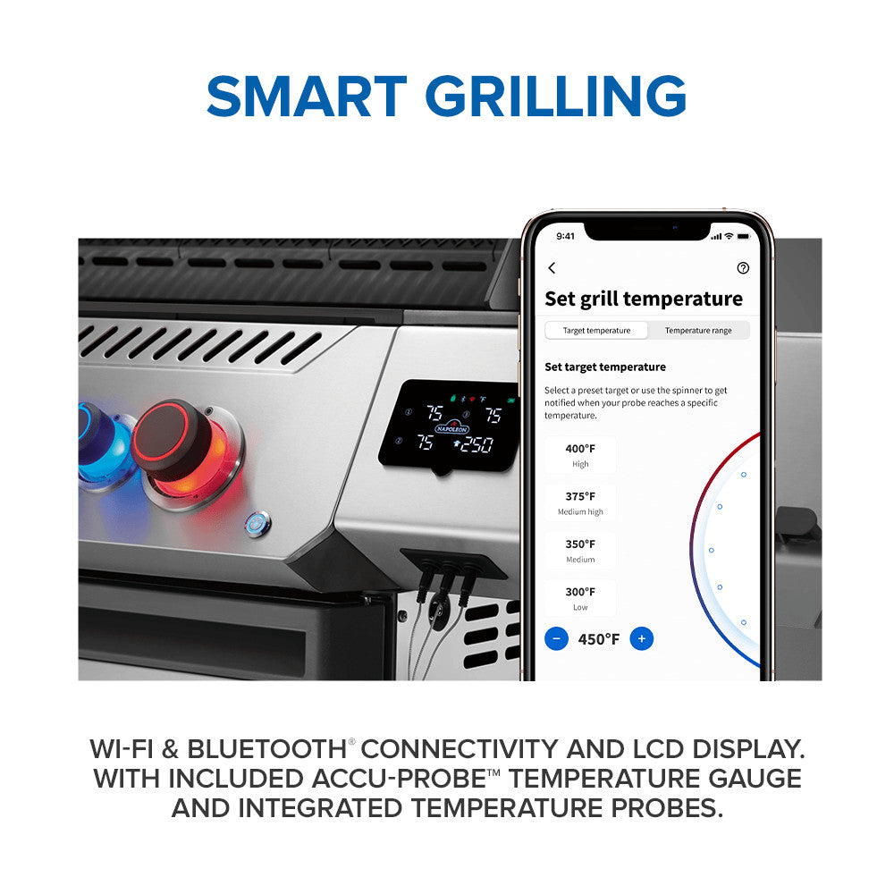 Napoleon Prestige 500 Connected RSIB Grill - Natural Gas