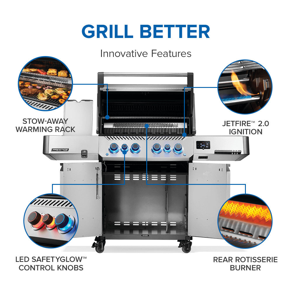 Napoleon Prestige 500 Connected RSIB Grill - Natural Gas