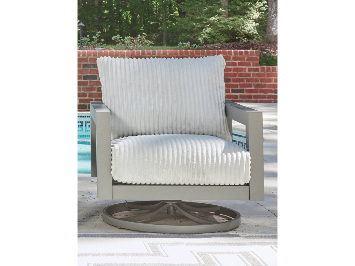 Ashley Furniture Moonlight View Outdoor Swivel Chair with Cushion - P695-821