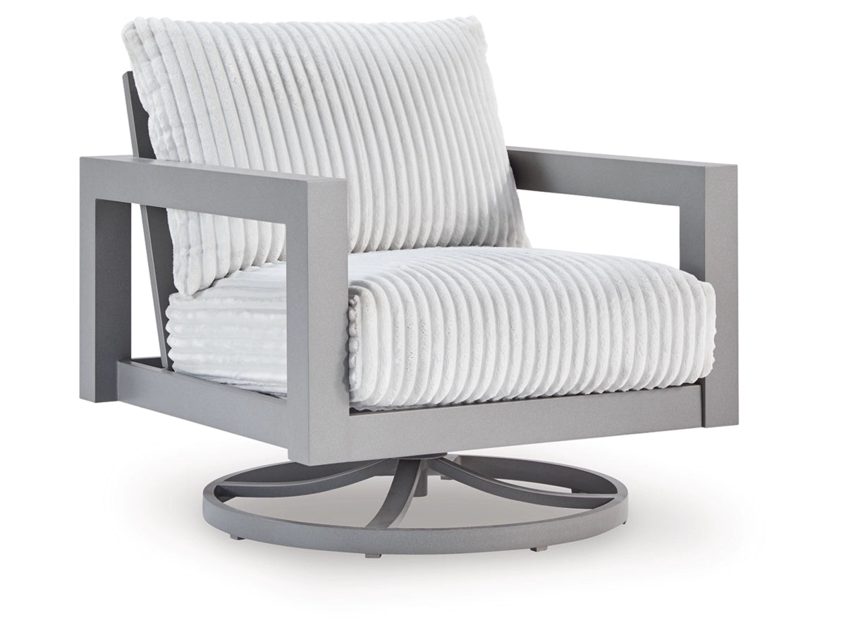 Ashley Furniture Moonlight View Outdoor Swivel Chair with Cushion - P695-821